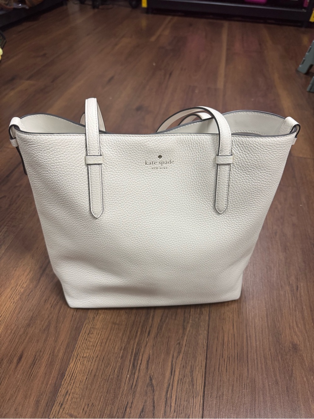NWT Kate Spade Juliette Medium Tote KN188 Meringue Pebbled Leather